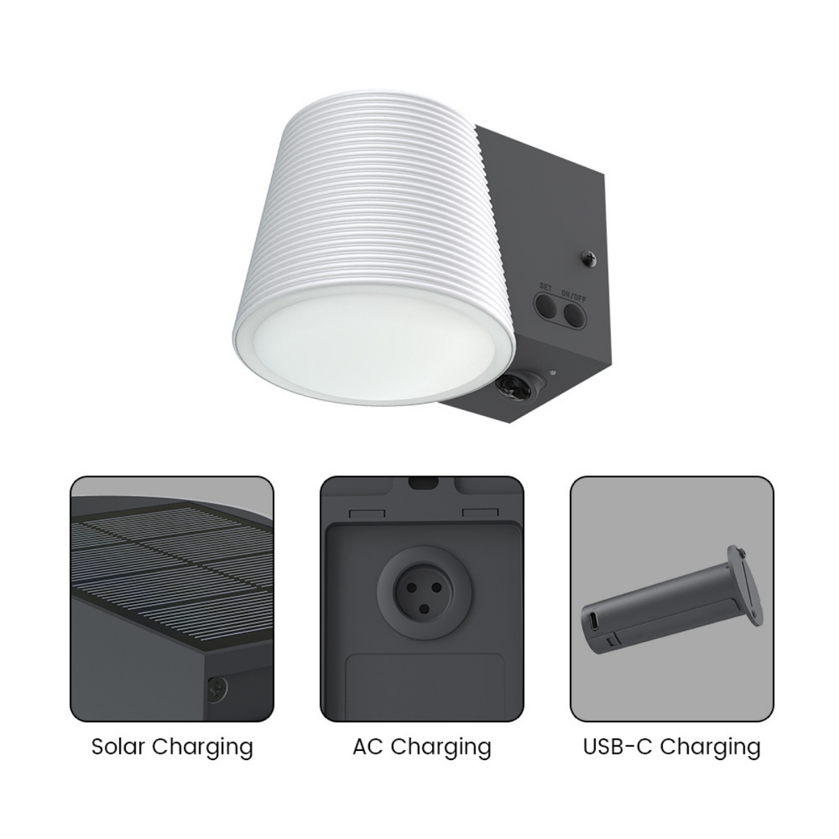 3-IN-1 Garden/Wall Light