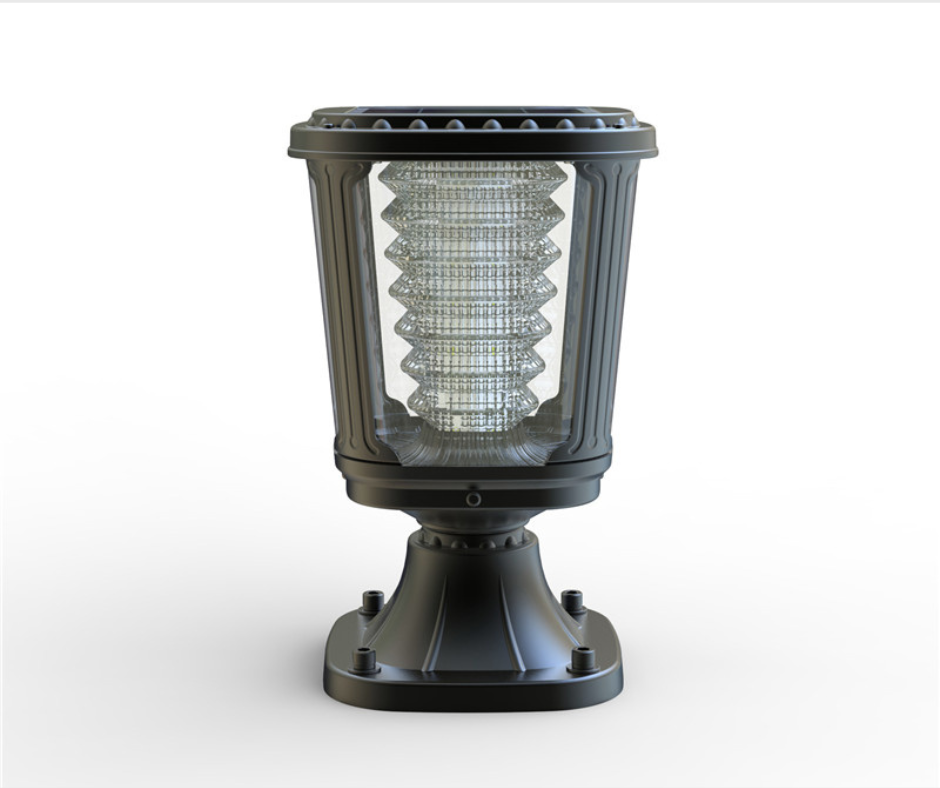 Lampe solaire LED pour poteau de jardin