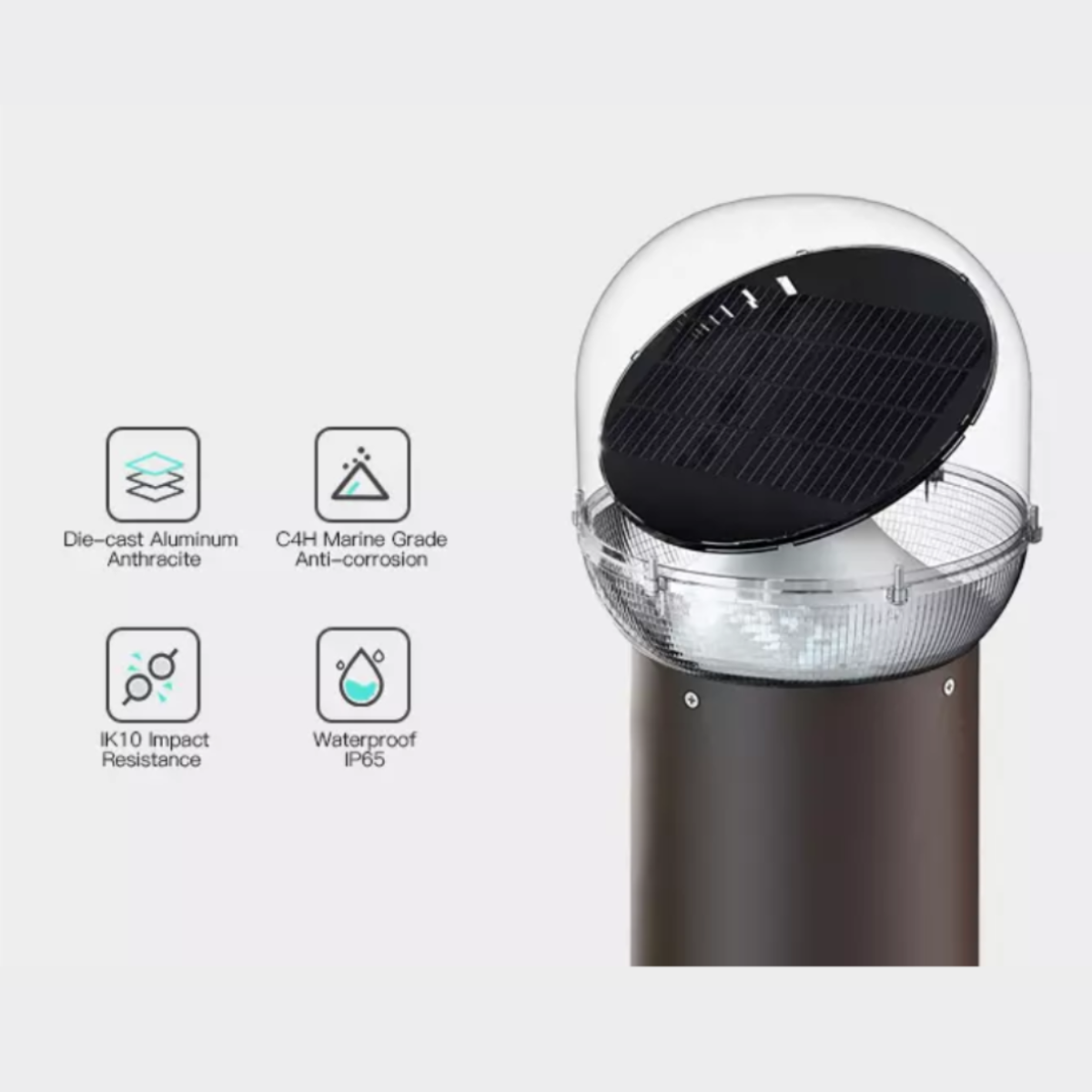 Solar tracking light kit