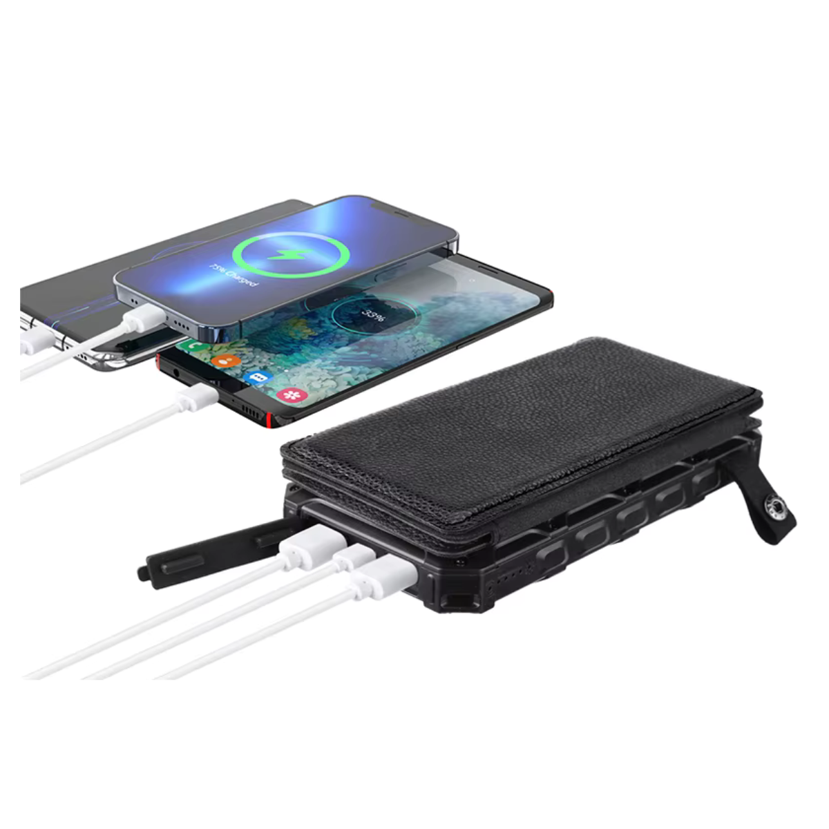 Banque d'alimentation USB solaire 48000mAh