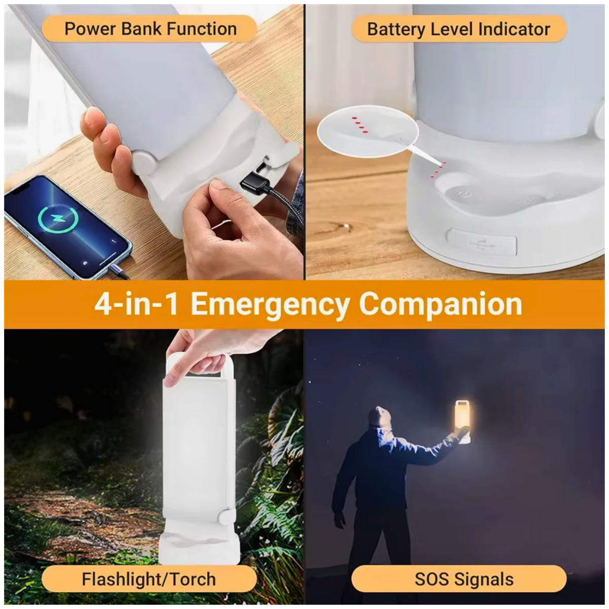 8000mAh Solar LED Lantern
