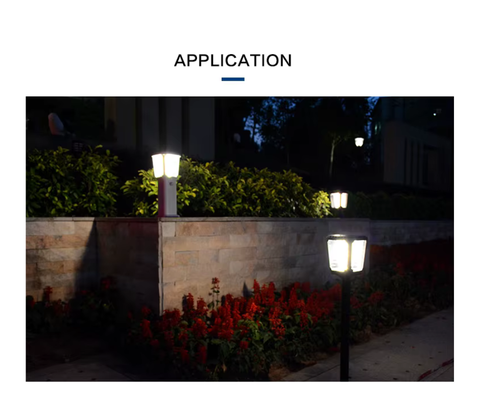 Lámpara solar LED de jardín