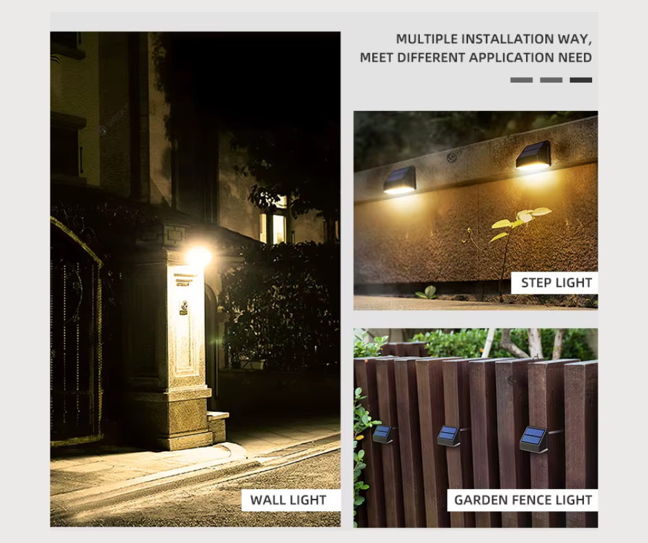 Applique murale de sécurité solaire