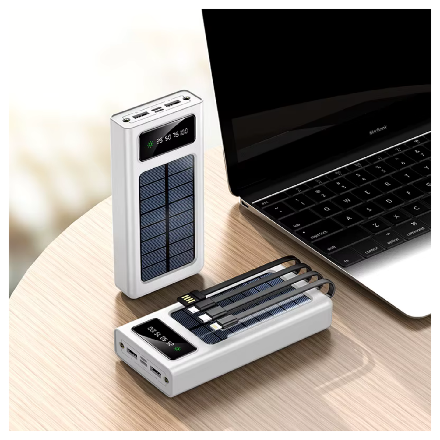 New Solar USB Power Bank 50000mAh