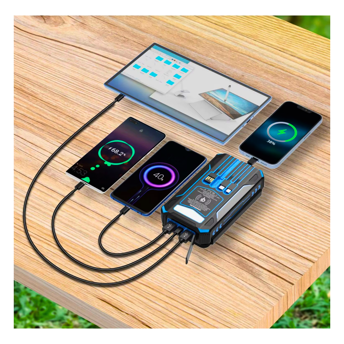 Banque d'alimentation USB solaire 48000mAh