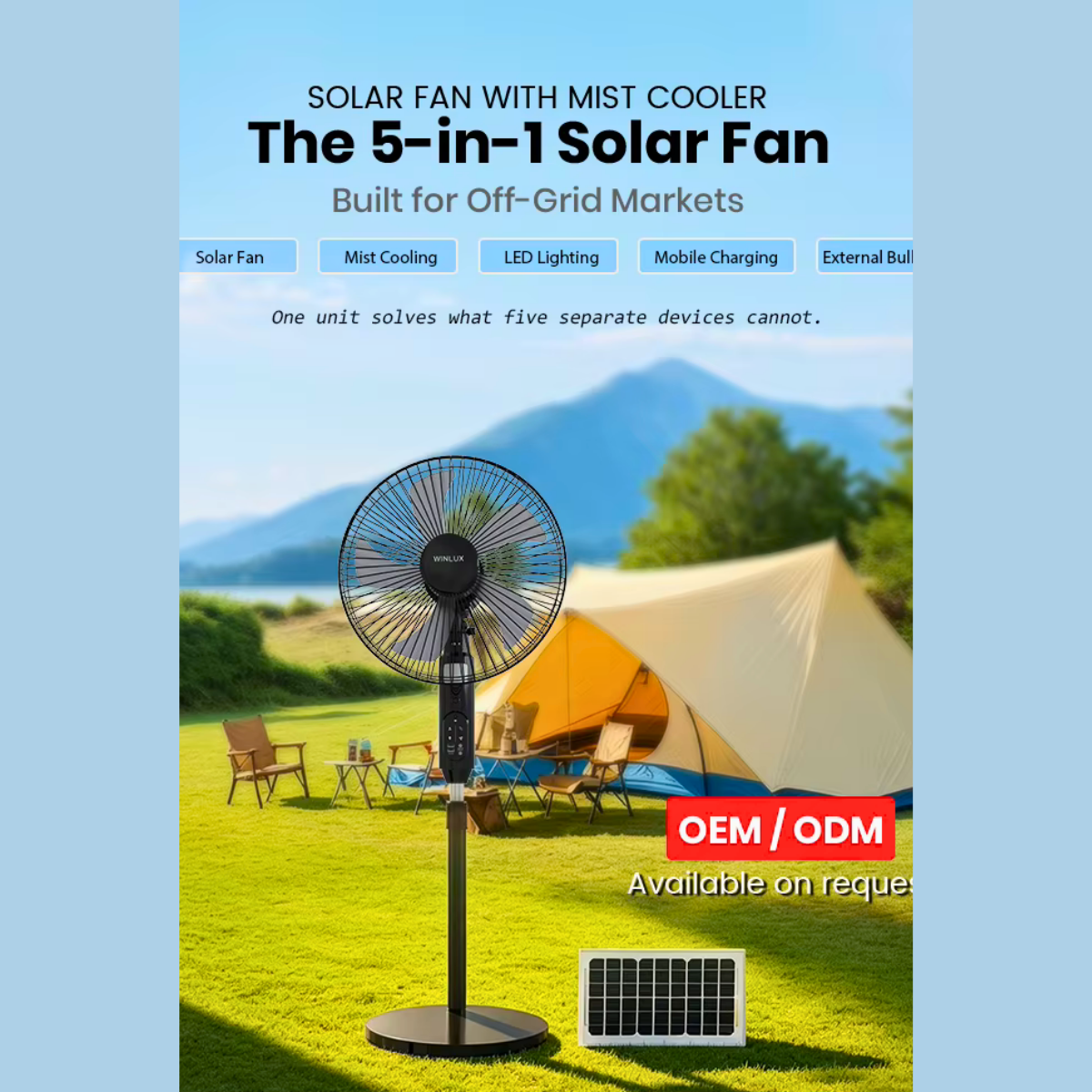 Multifunction Solar Fan