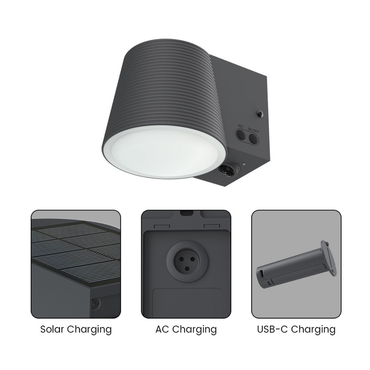 3-IN-1 Garden/Wall Light