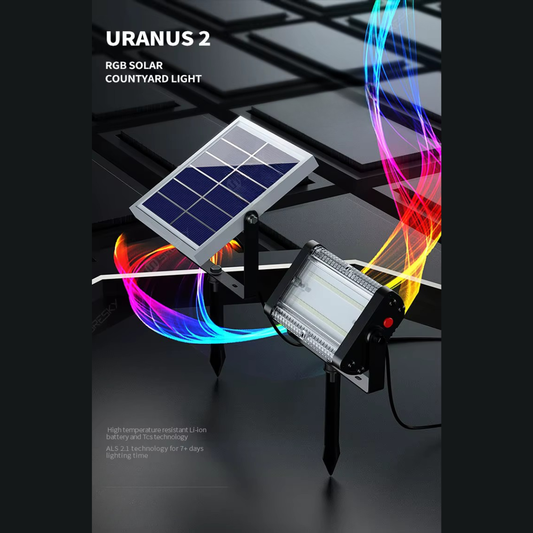 Lampe LED RGB solaire pour jardin