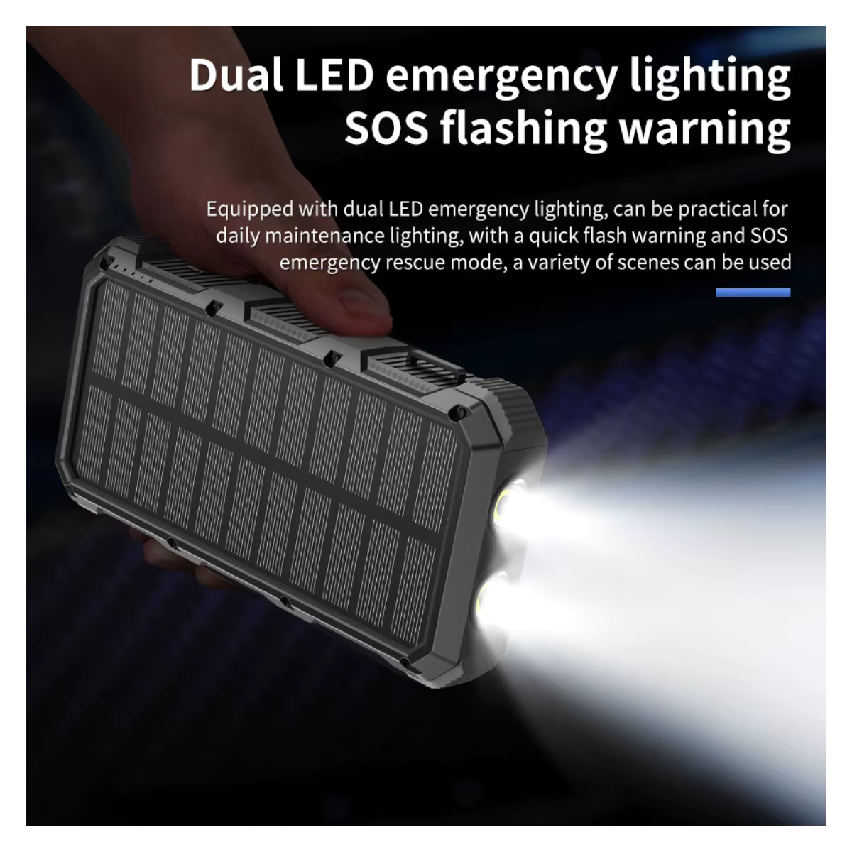Solar USB Power Bank 36800mAh