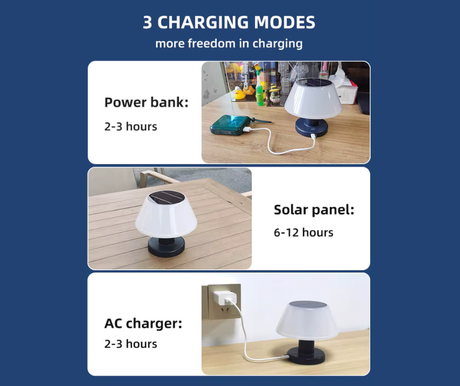 USB Solar Table Lamp