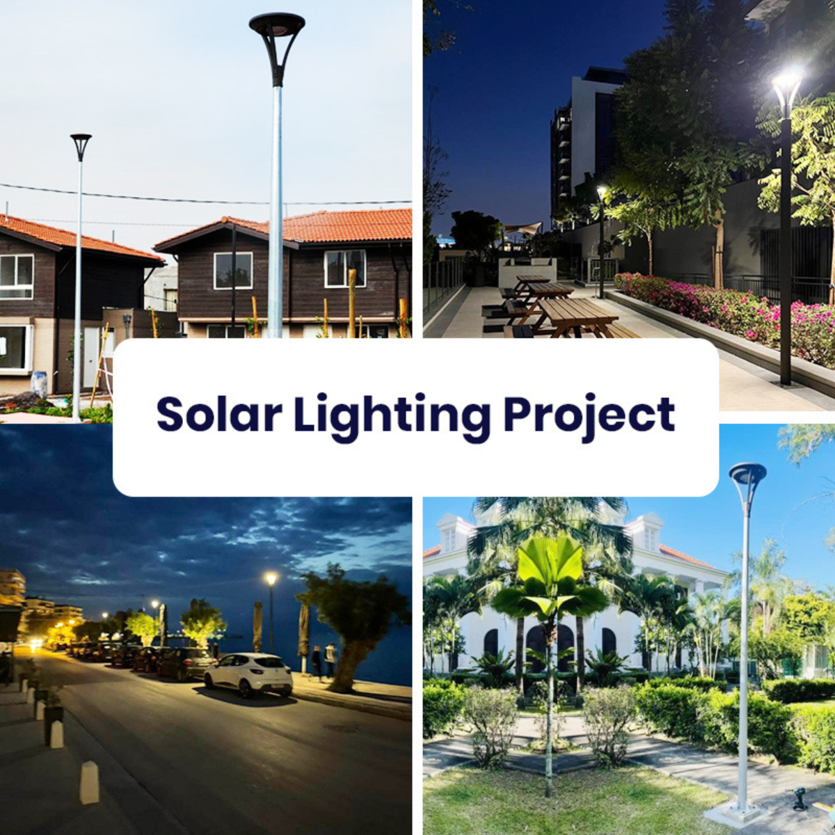 Landscape solar streetlamp