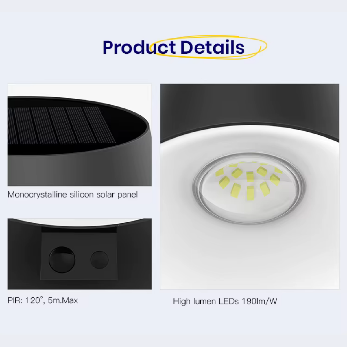 Solar LED Wall Light