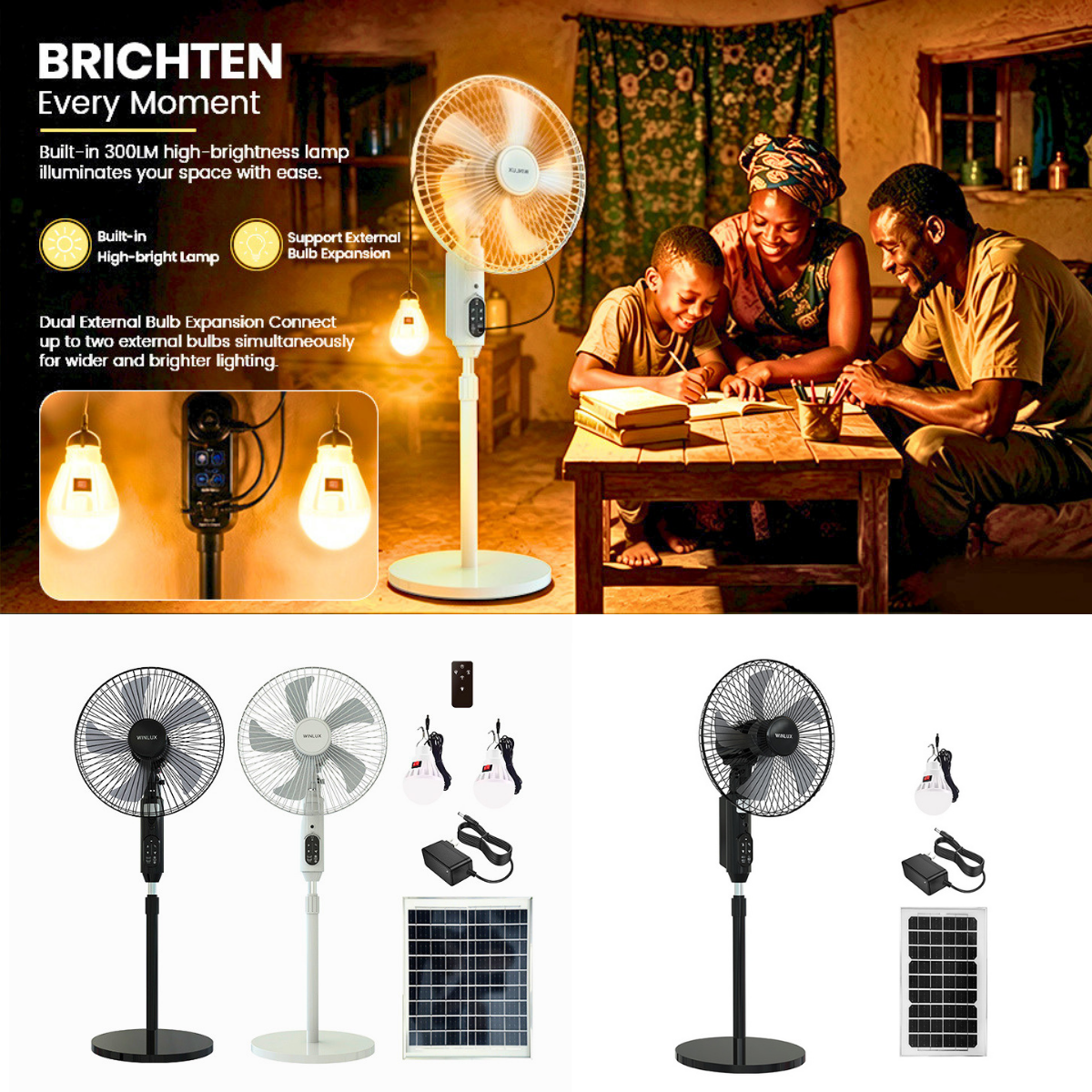 Multifunction Solar Fan