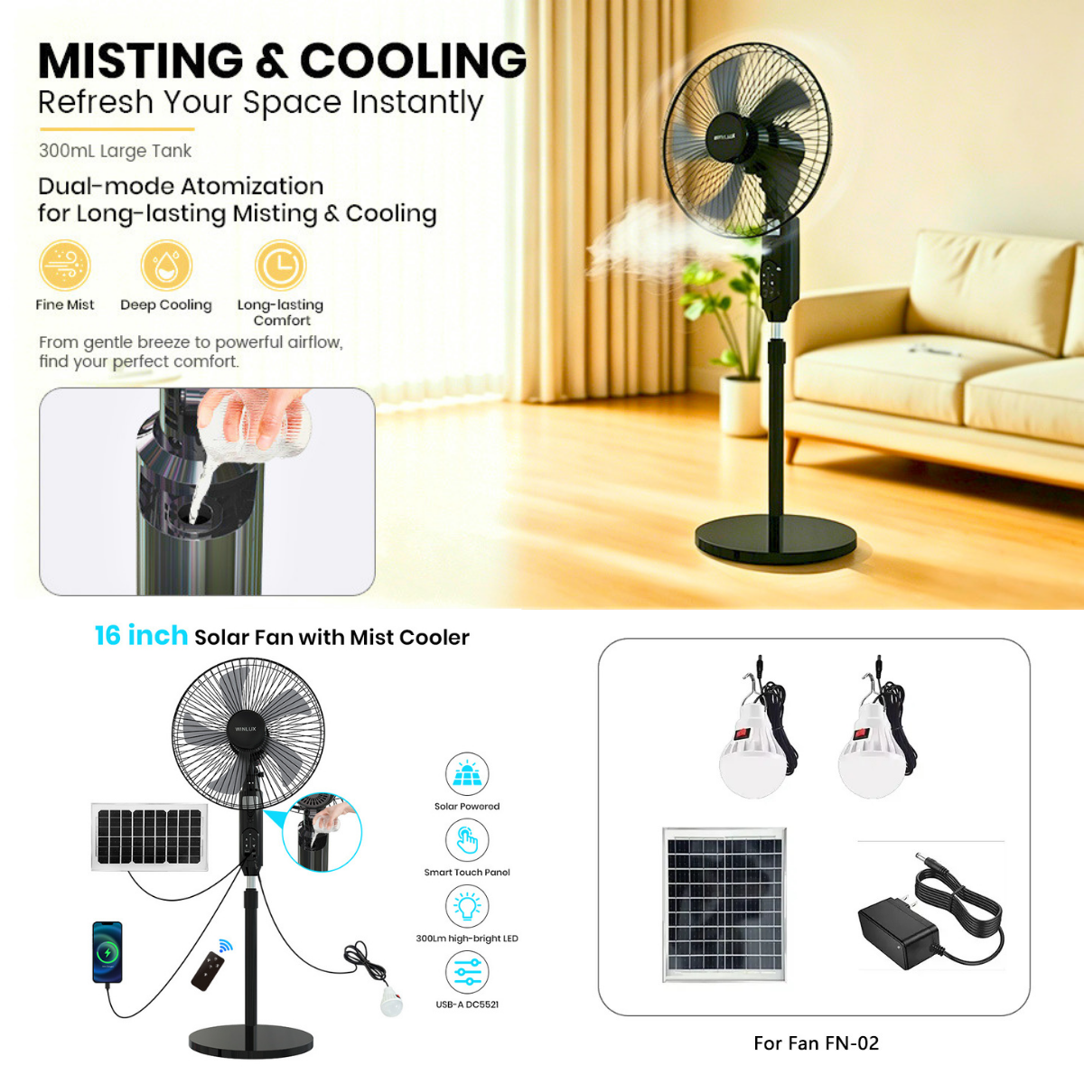 Multifunction Solar Fan