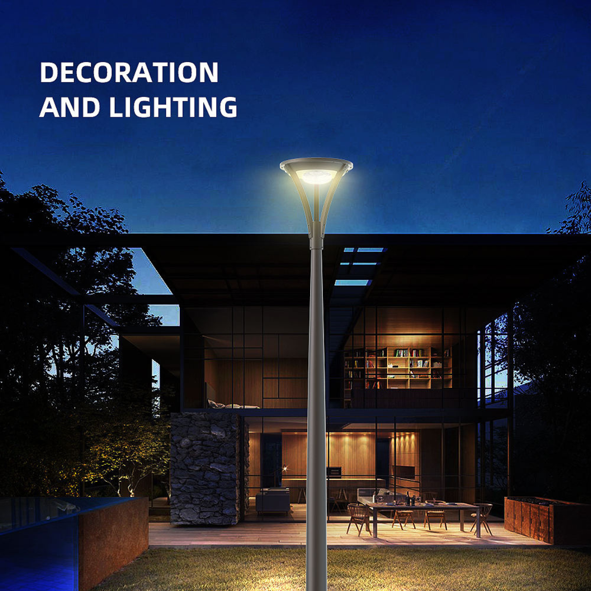 Landscape solar streetlamp