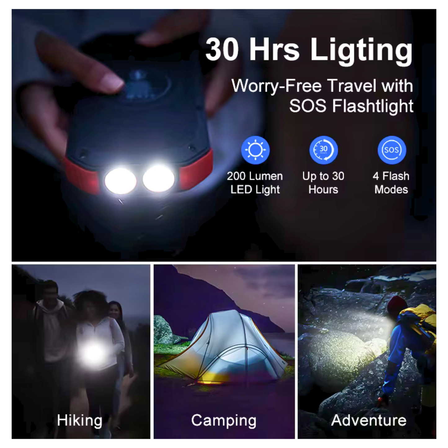 Solar Wireless Power Bank 30000 mAh