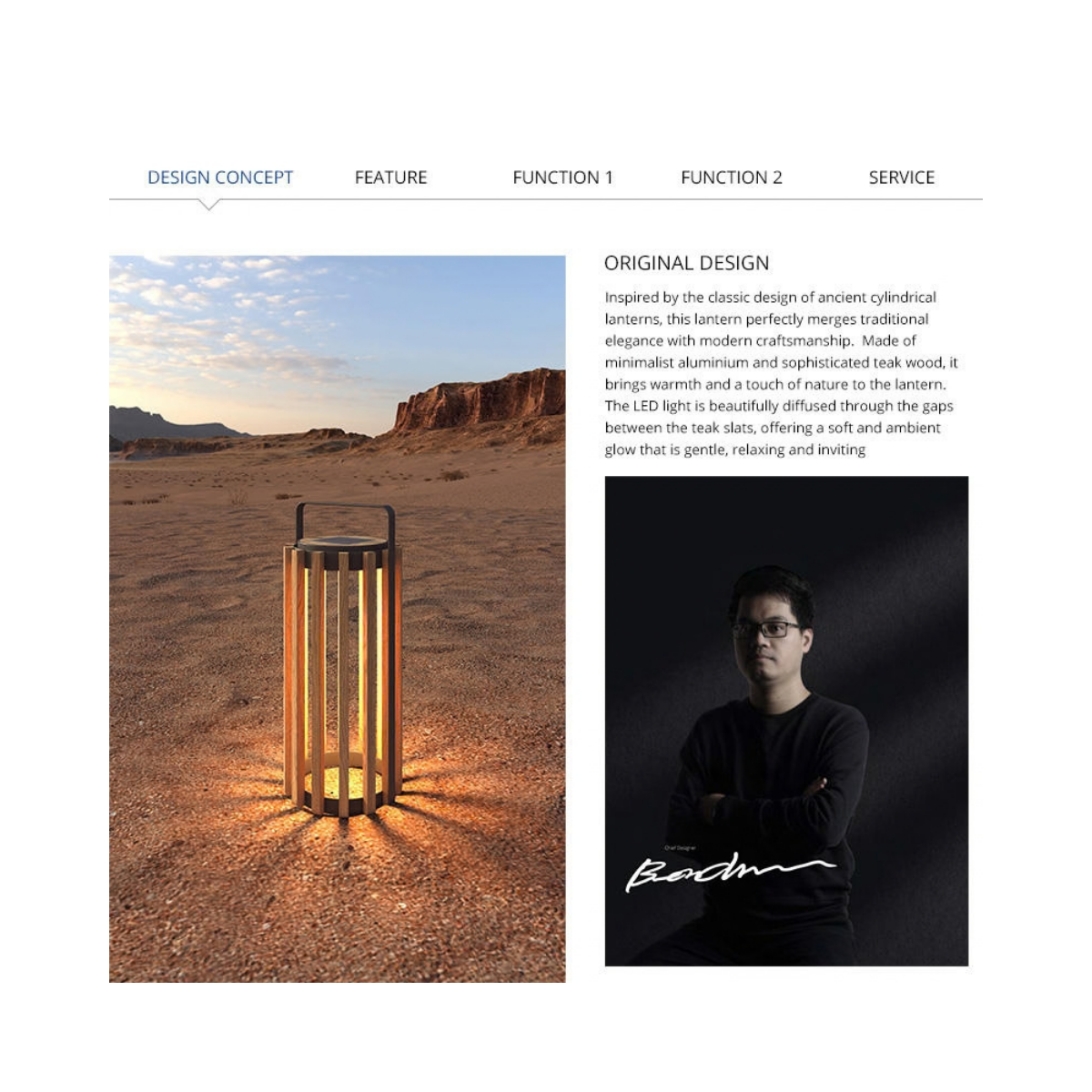 Lámpara Solar USB Tilda