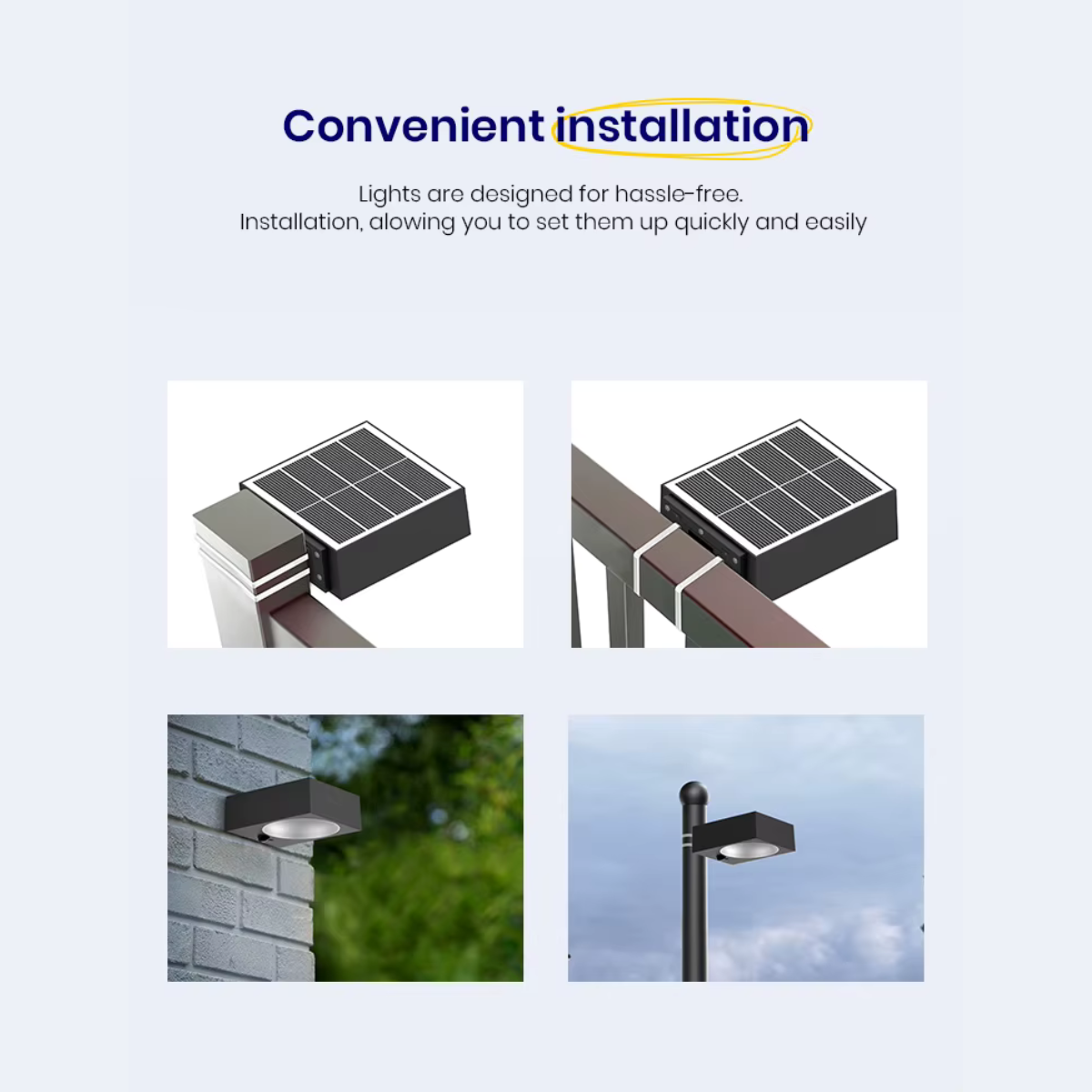 Mini solar wall sconce