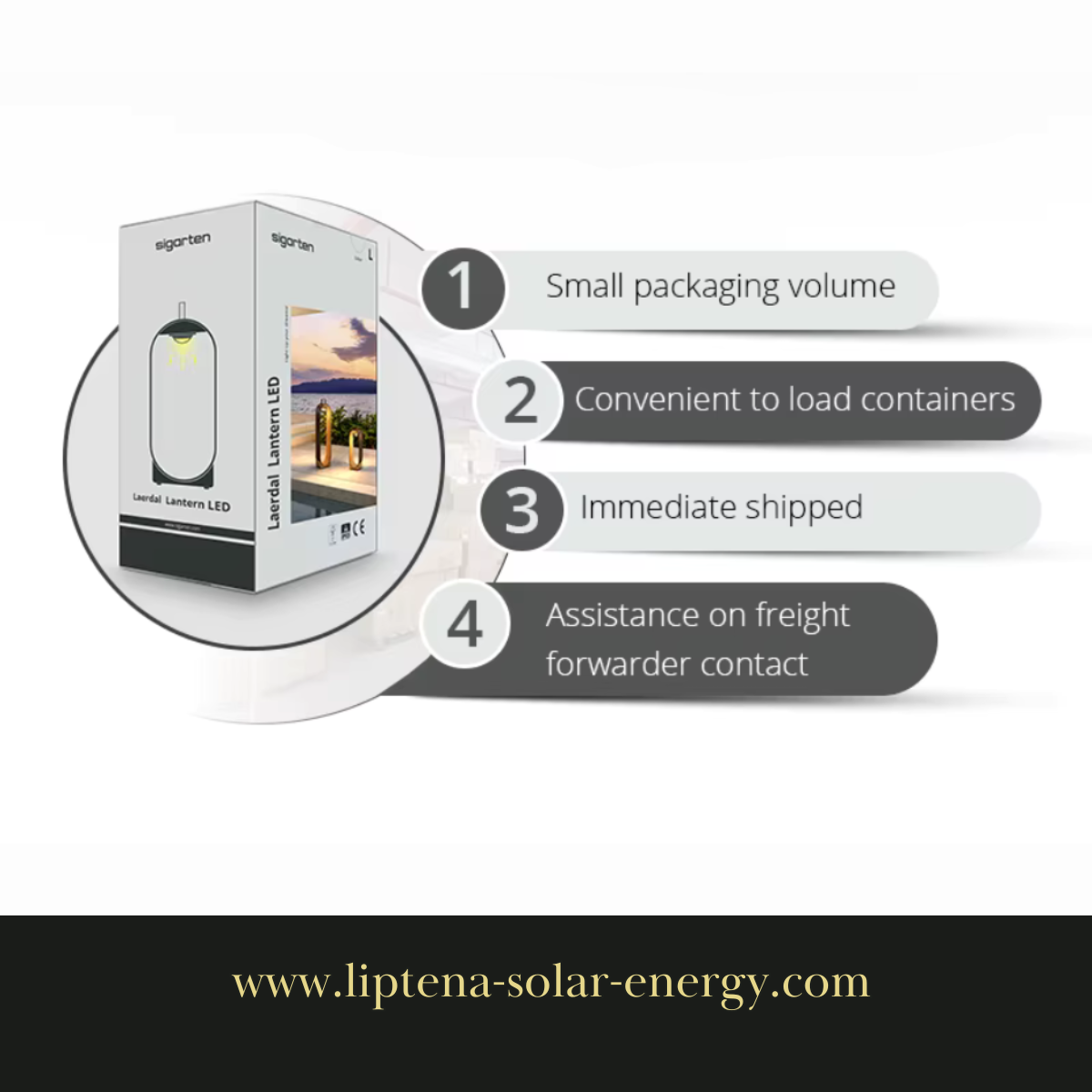 Linterna solar LED Laerdal