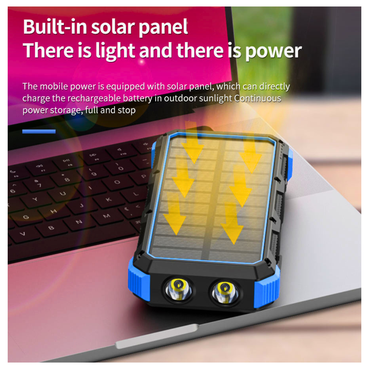 Solar USB Power Bank 36800mAh