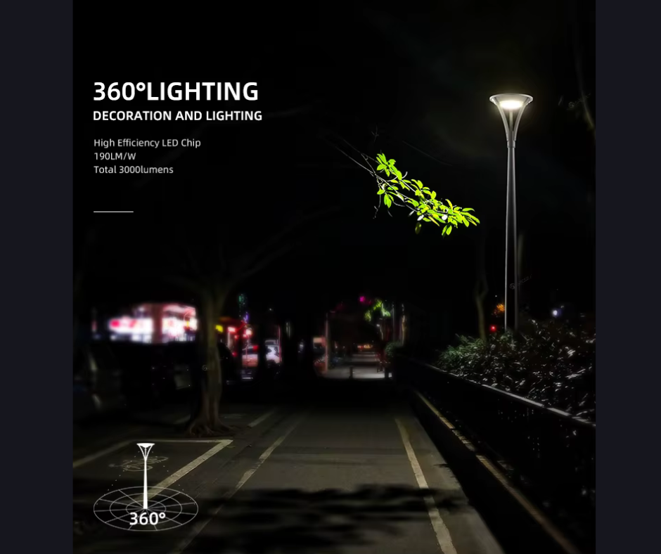 Réverbère LED Solaire Premium
