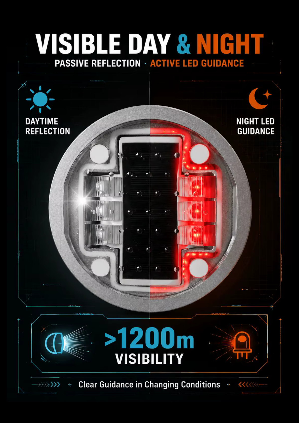 Solar LED Road Stud