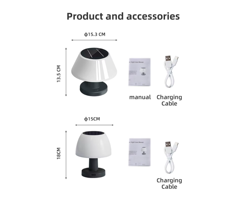 USB Solar Table Lamp