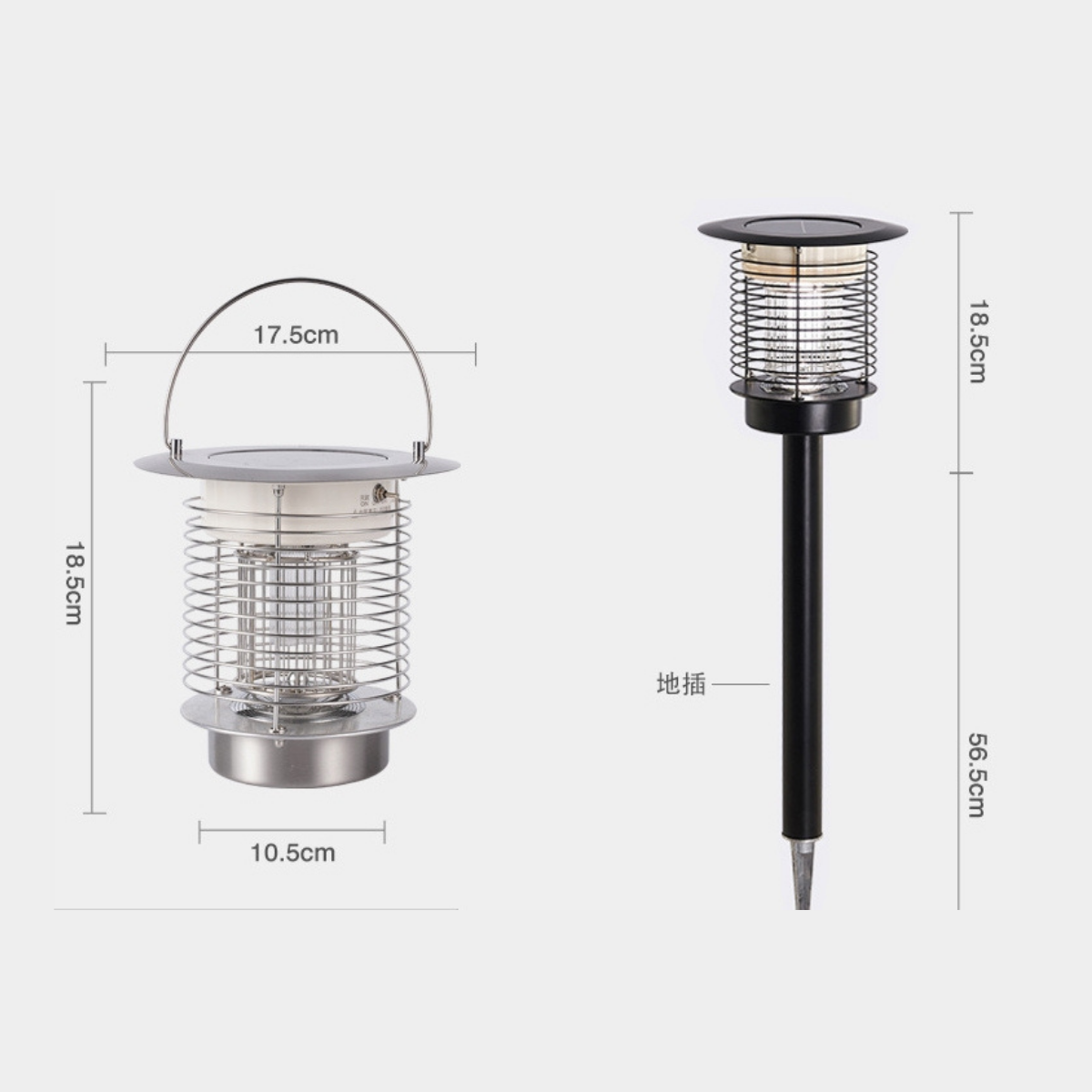 Lámpara solar LED antimosquitos