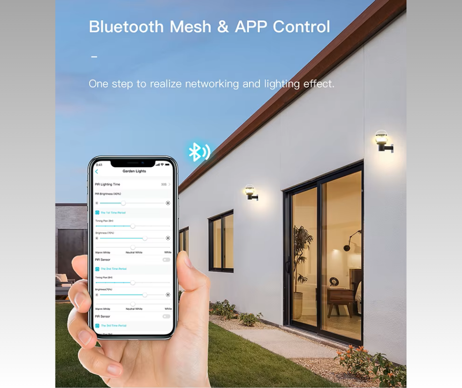 Applique murale solaire réglable