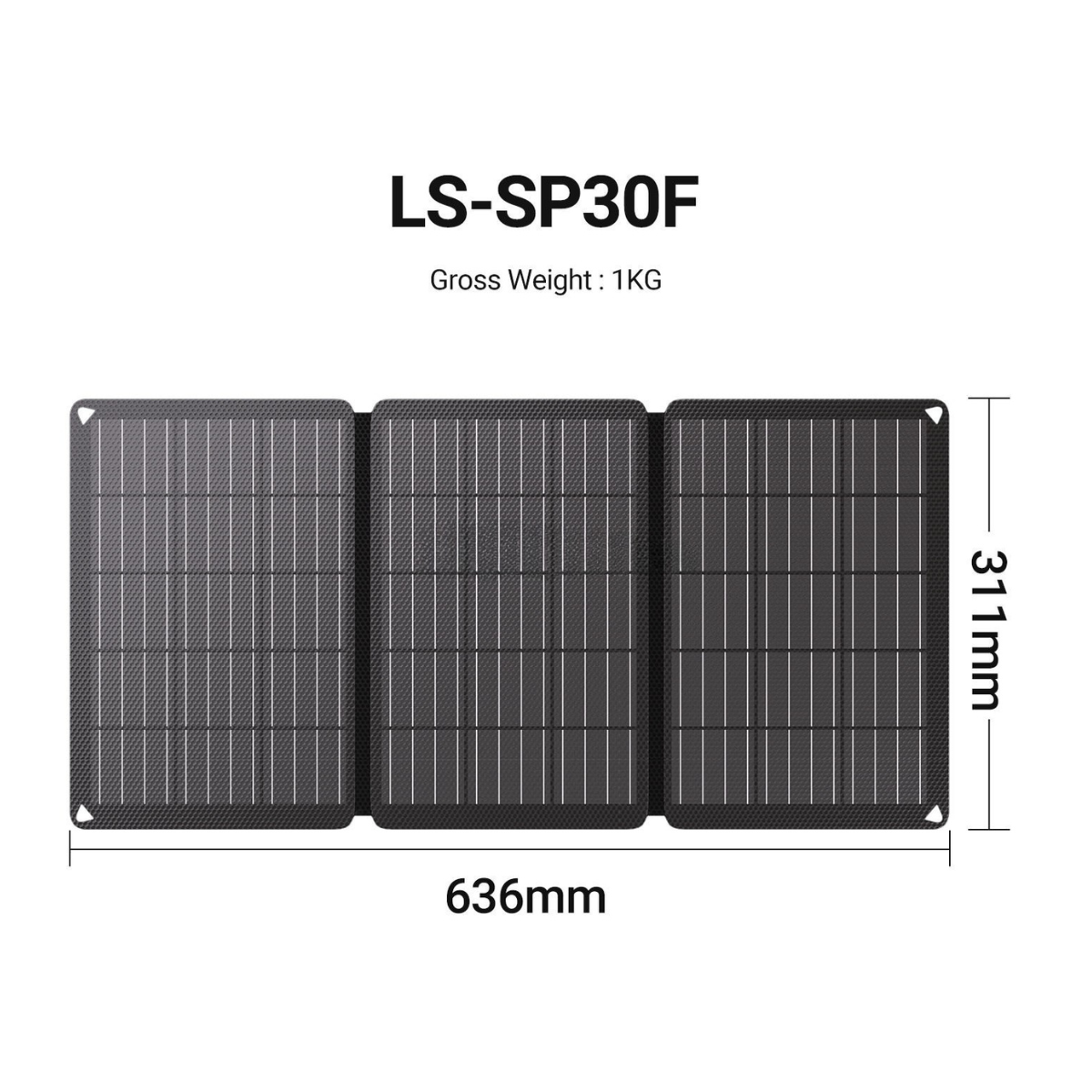 LS-SP30F 30W Foldable Solar Panel