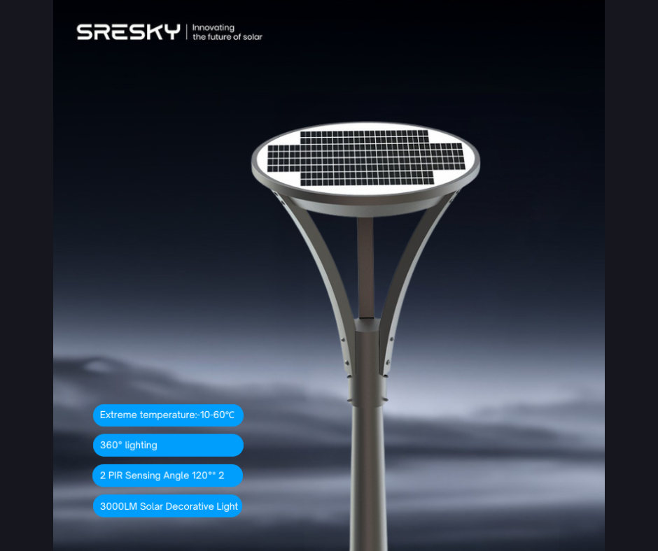 Réverbère LED Solaire Premium