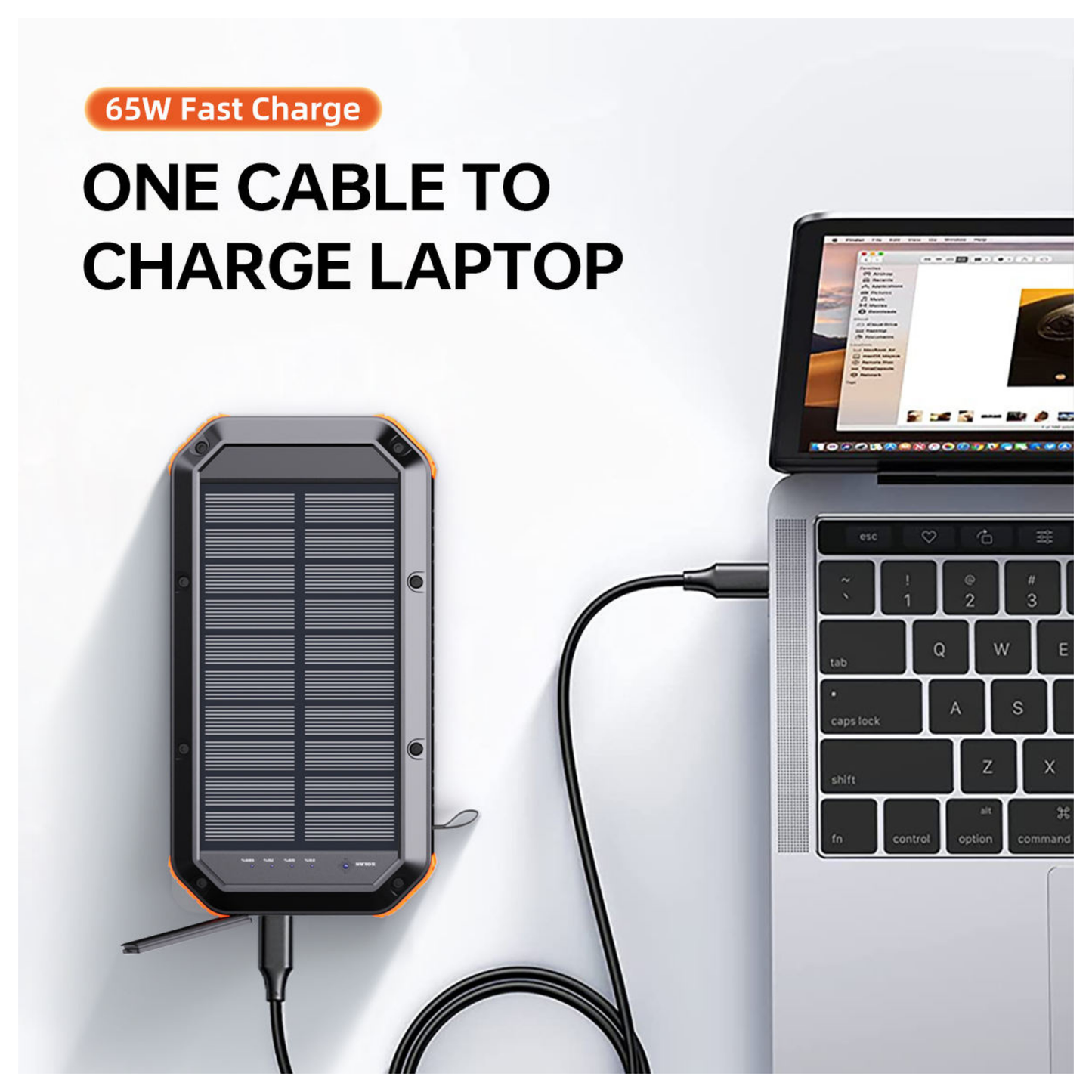 Laptop Solar Power Bank 30000mAh