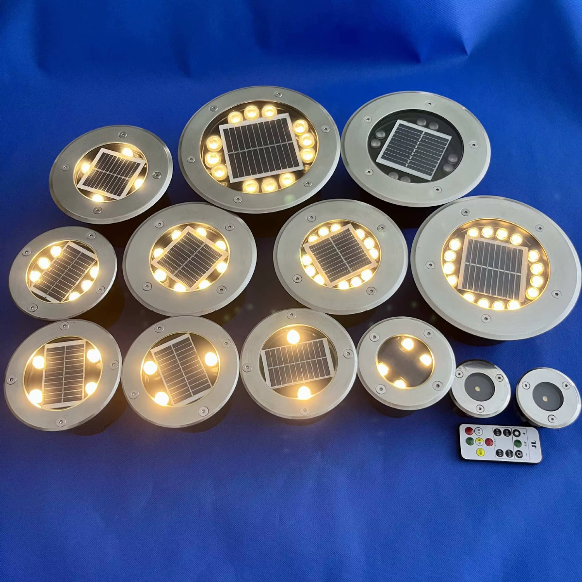 Lampe LED solaire encastrée