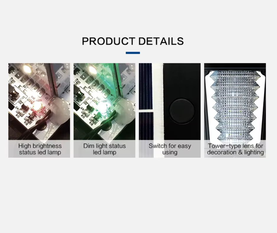 Lámpara solar LED de jardín