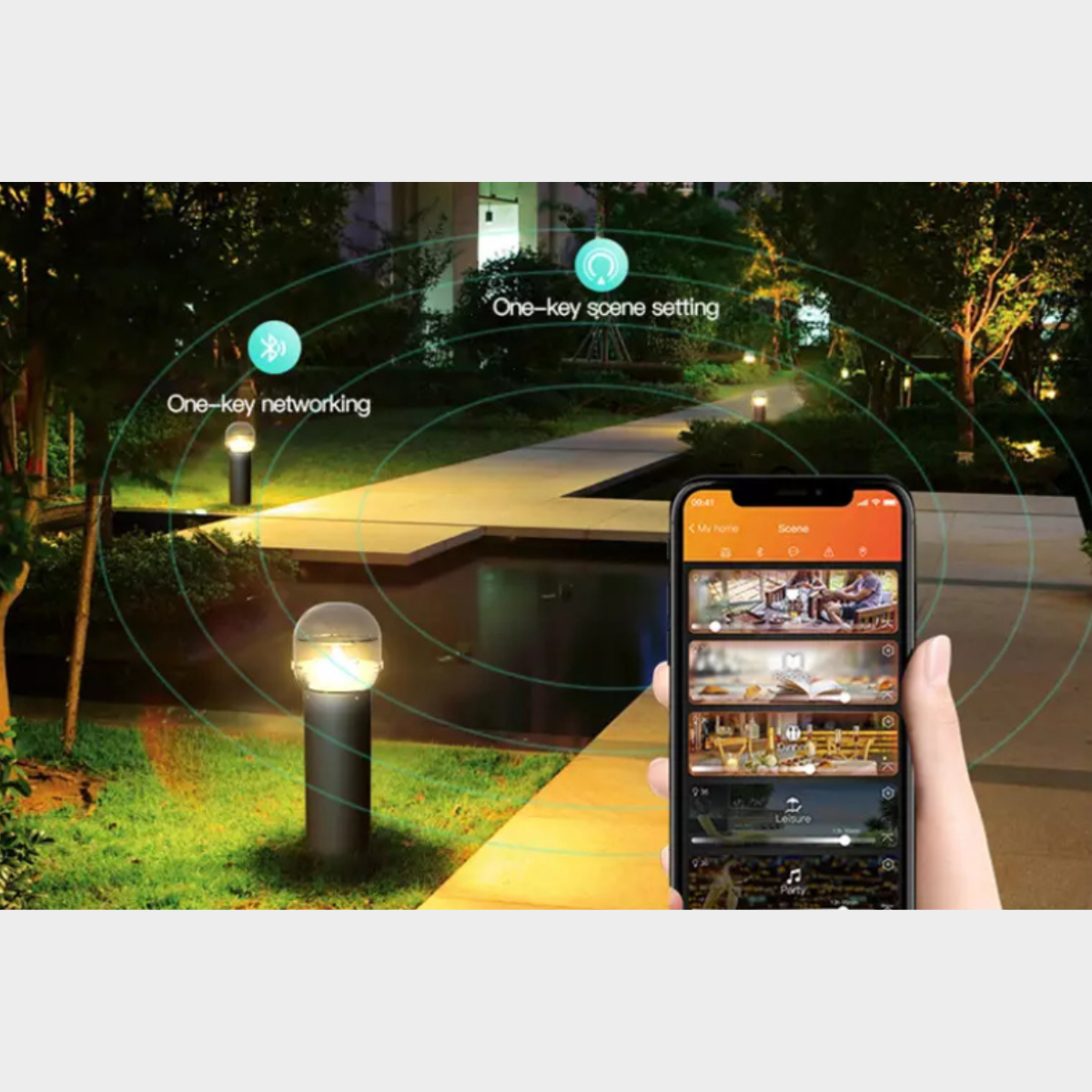 Solar tracking light kit