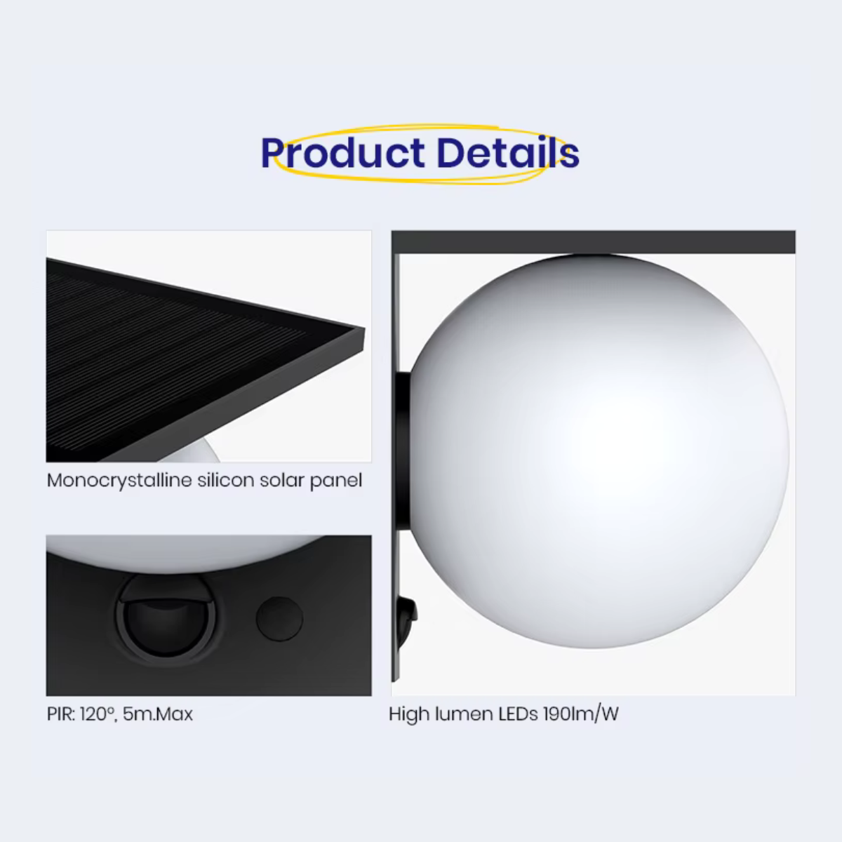 Solar LED Wall Light