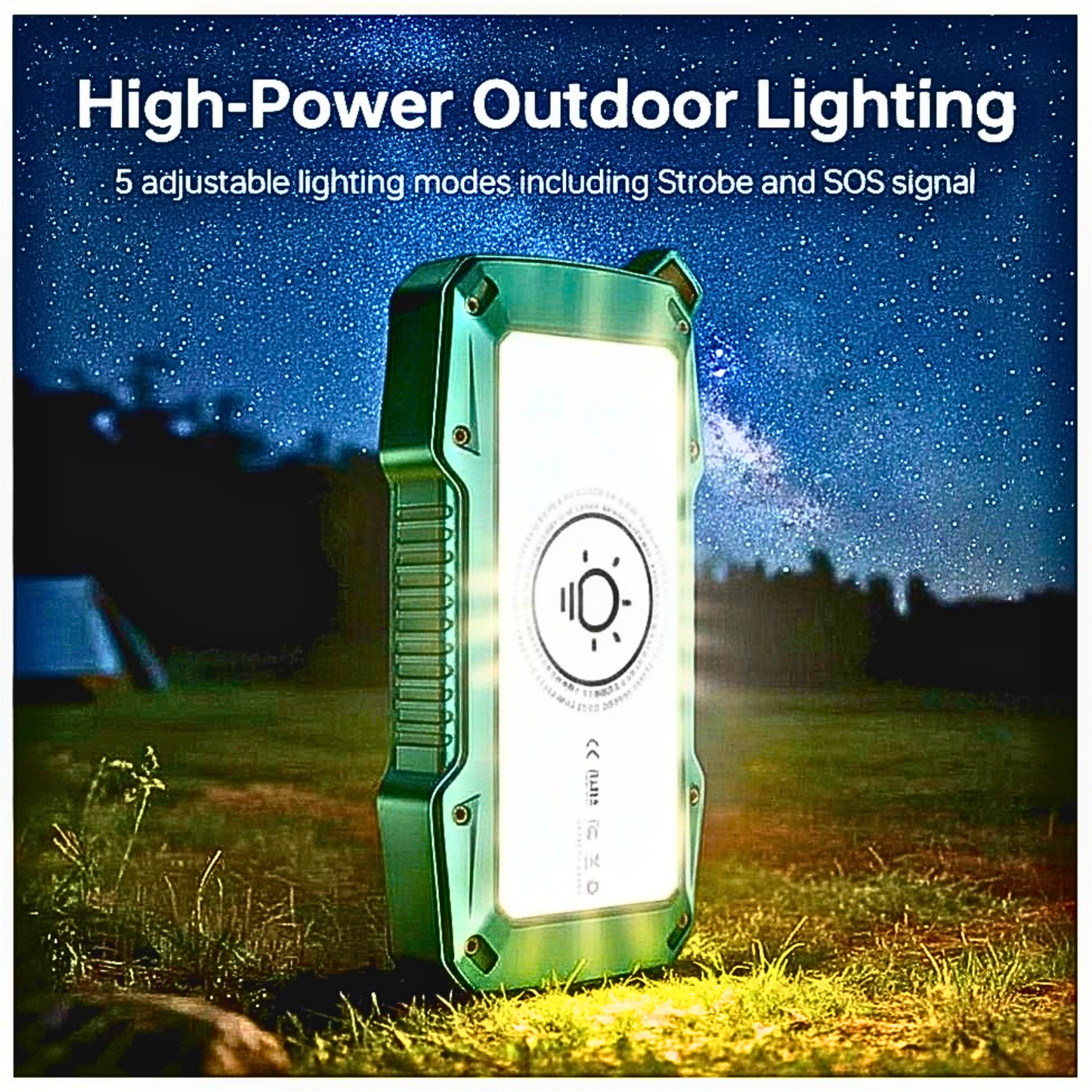 Solar USB Power Bank 50000mAh