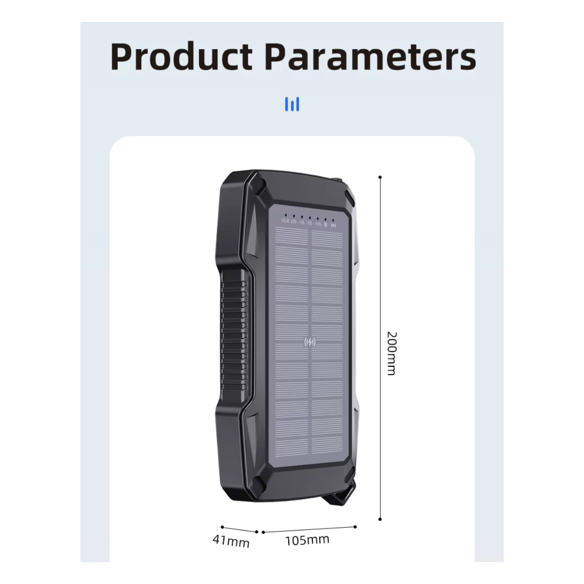 Solar USB Power Bank 50000mAh