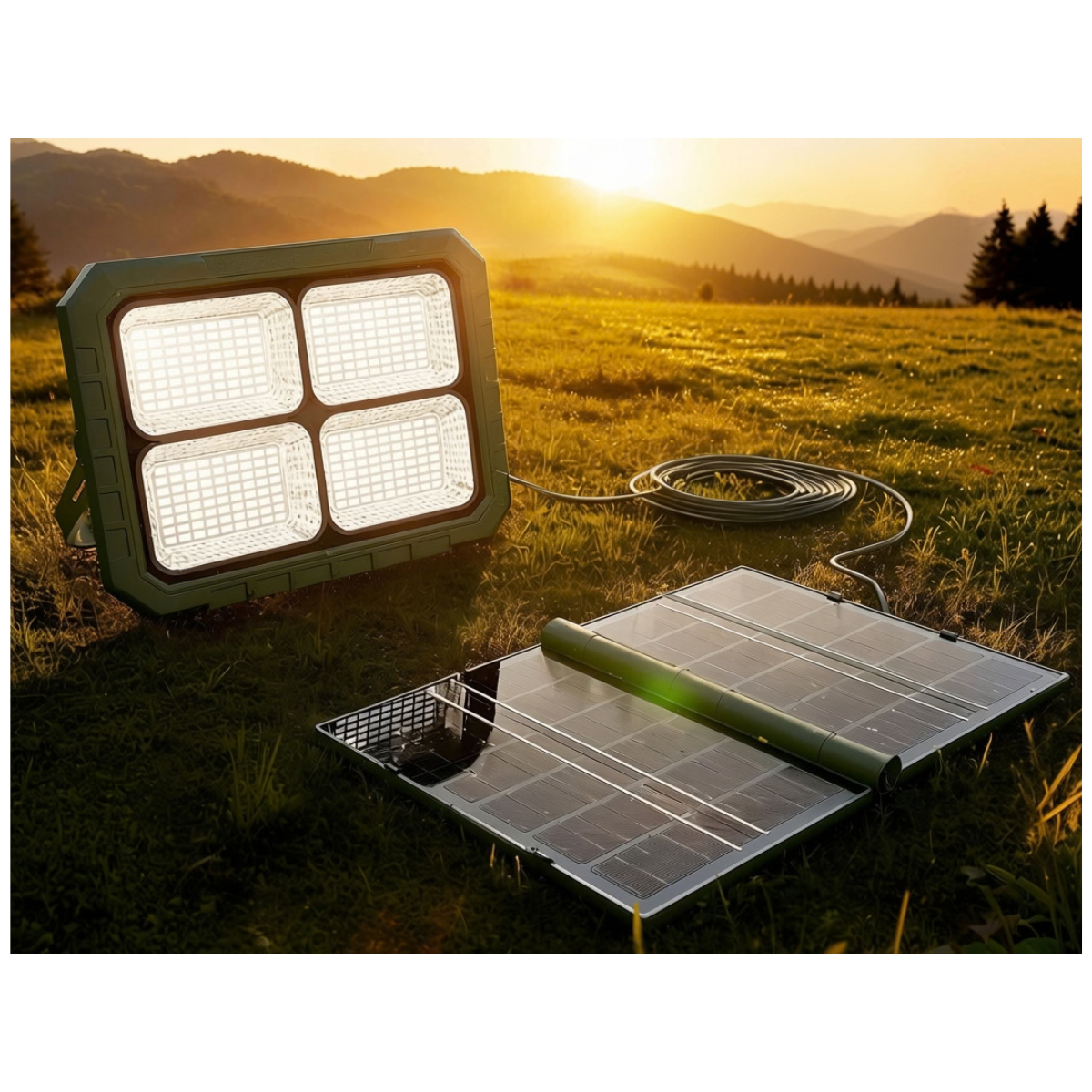 Solar floodlight with  Power Bank Function