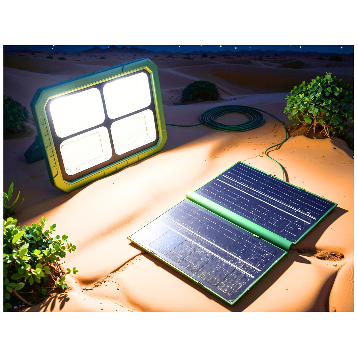 Solar floodlight with  Power Bank Function