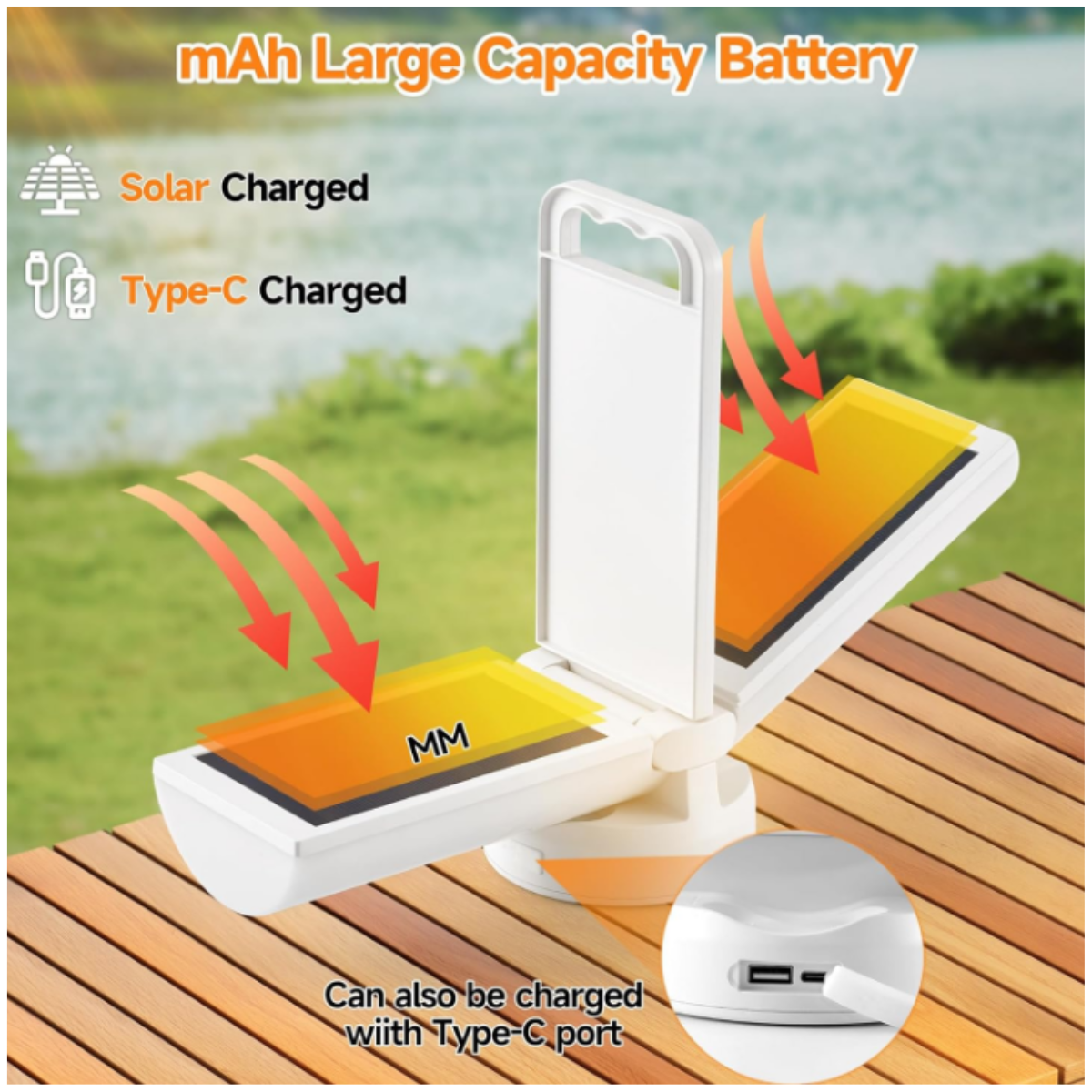8000mAh Solar LED Lantern