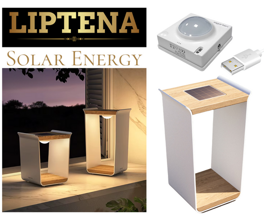Lanterne LED Solaire USB en Teck