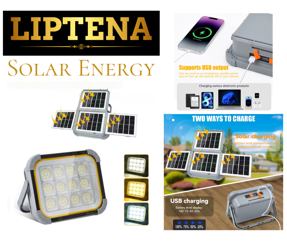 Focos solares 2-en-1 de alto rendimiento