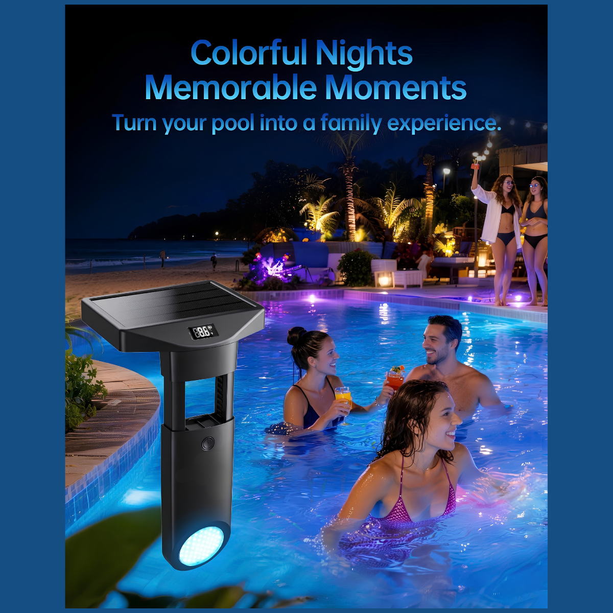 Solar RGB Pool Light