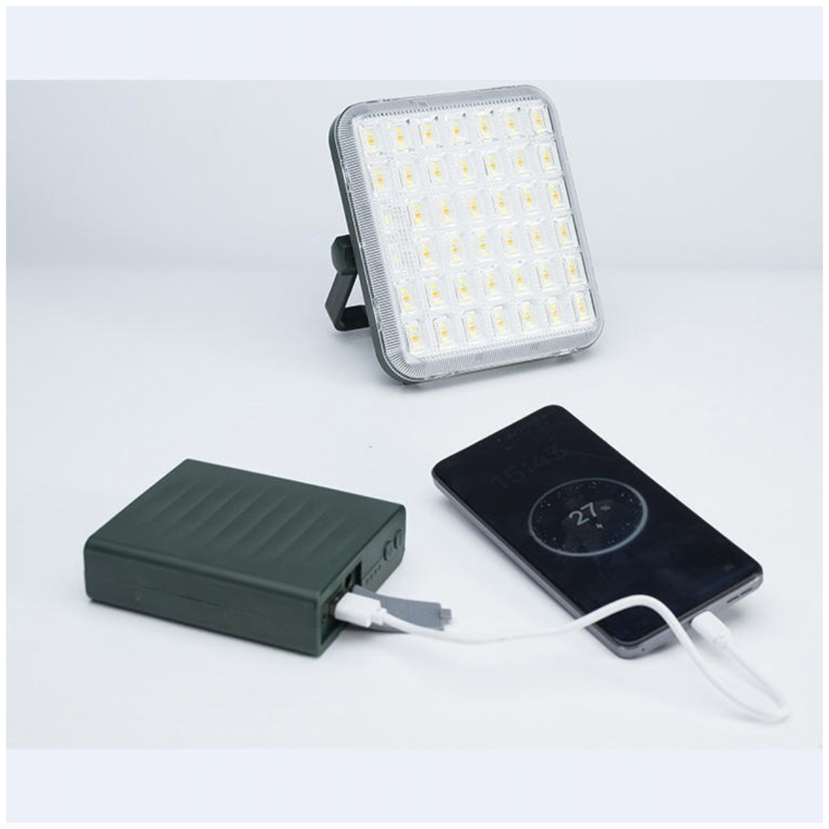 Solar Floodlight With Power Bank