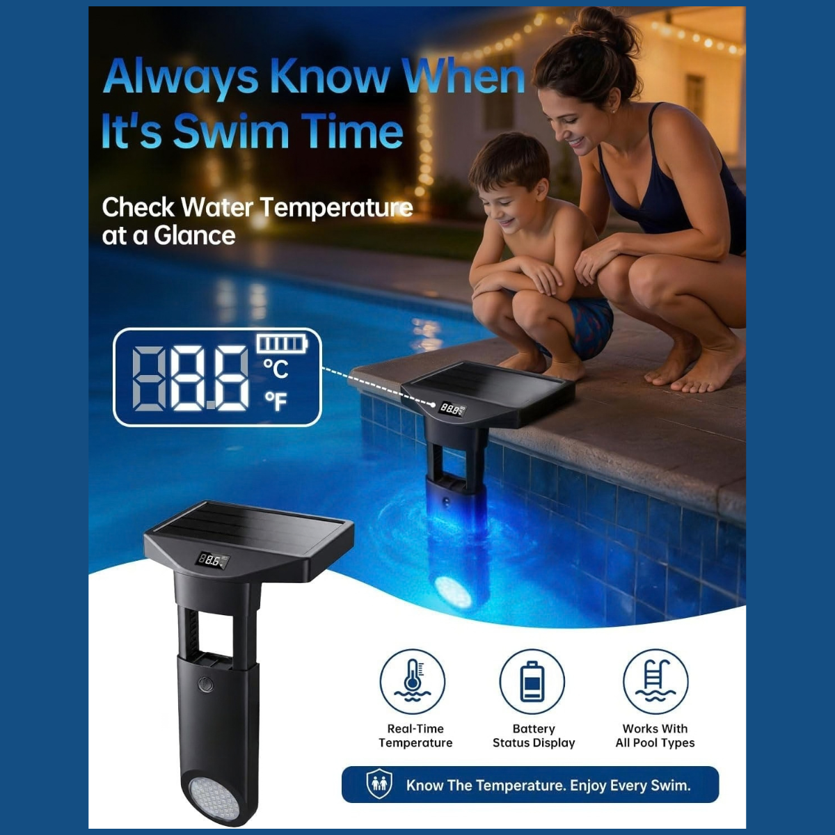 Solar RGB Pool Light