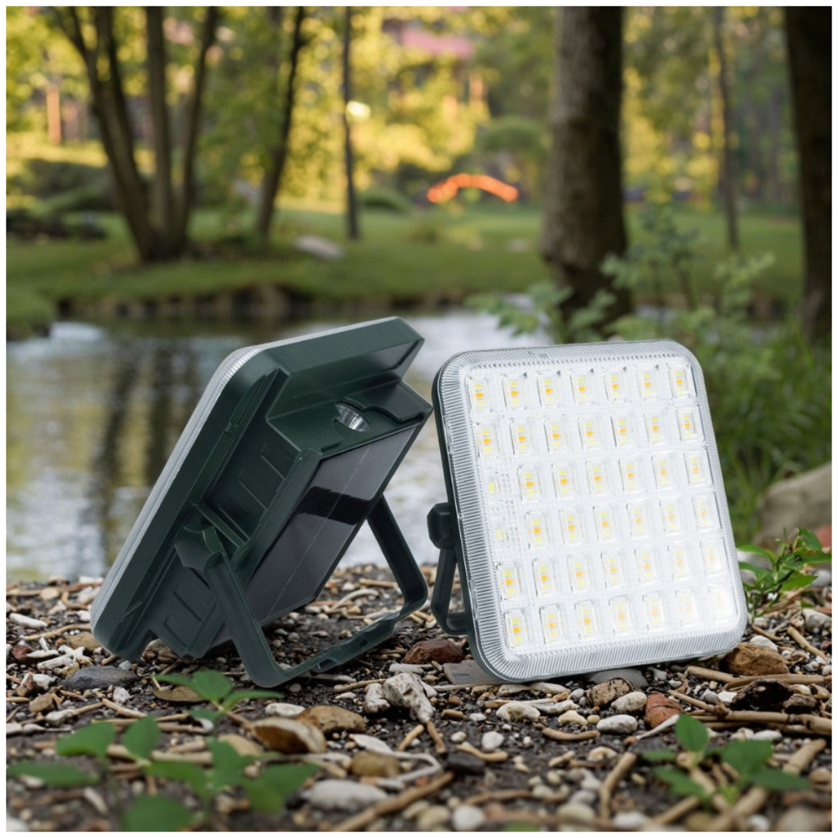 Solar Floodlight With Power Bank