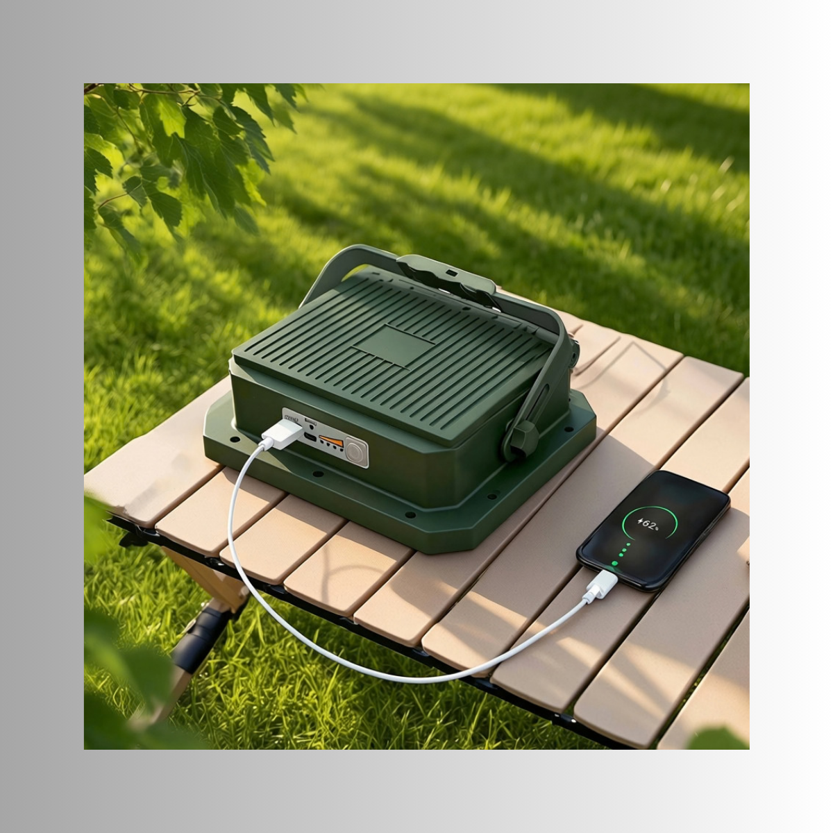 Solar floodlight with  Power Bank Function