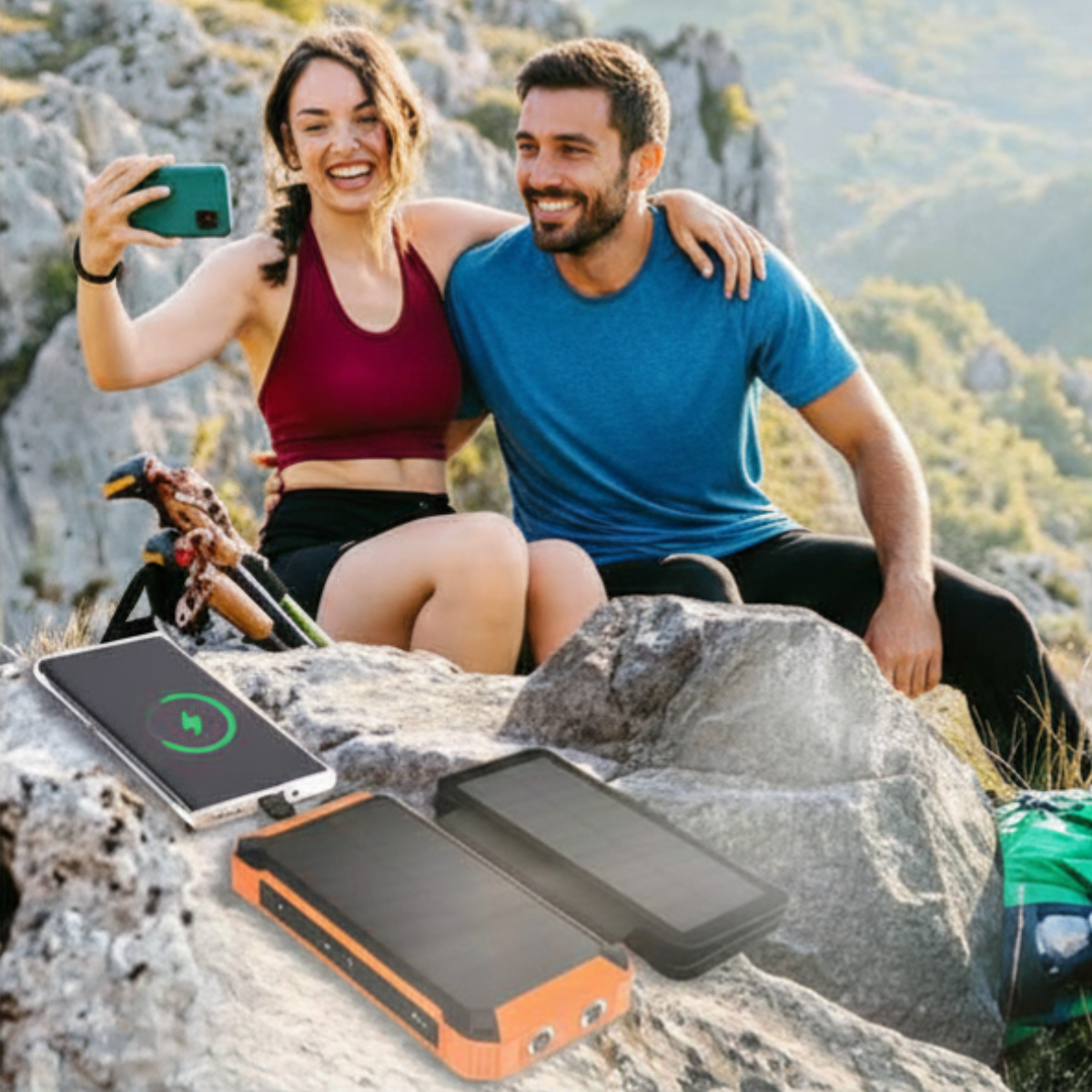 Banco de Energía USB Solar 30000mAh