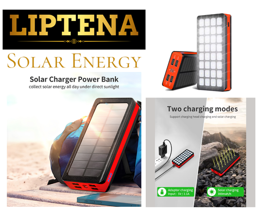 Portable Solar Charger 20000–50000mAh IP66